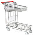 Oem Design Cargo Hand Trolley 4 Wheels For Transporting Luggage In Supermarkets
